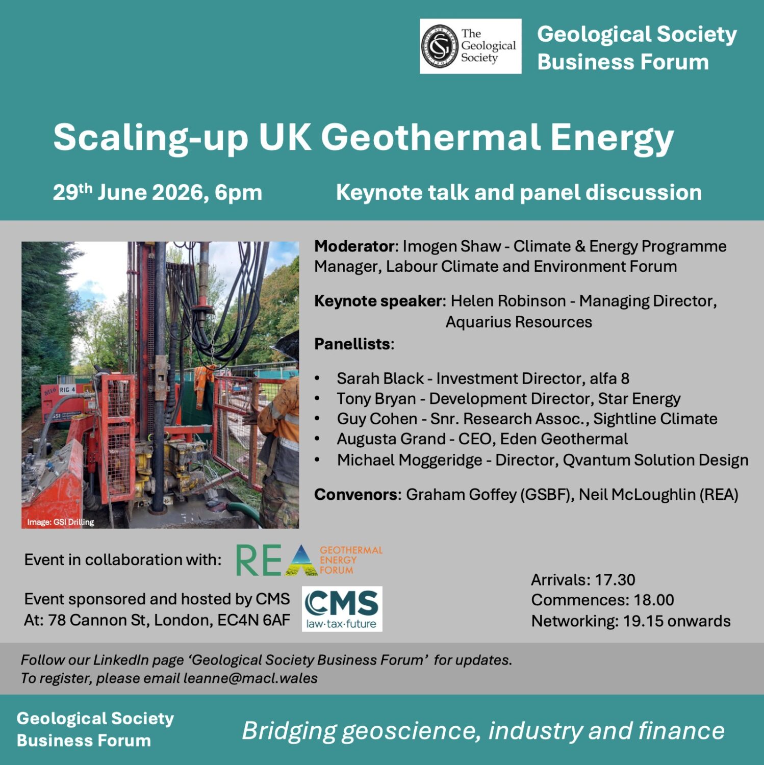 GSBF Event Scaling up UK Geothermal Energy