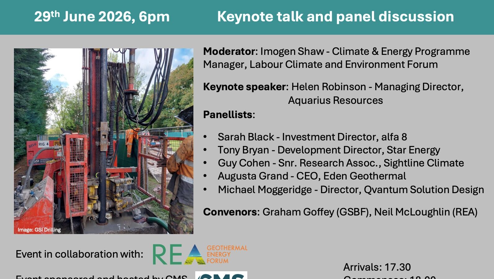 GSBF Event Scaling up UK Geothermal Energy